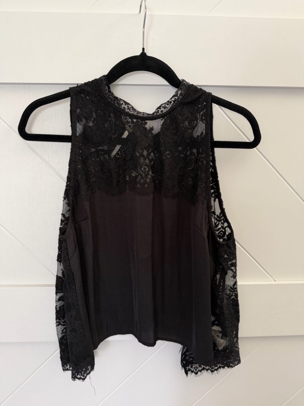 Free People Split Back Lace Top - Picture 1 of 4